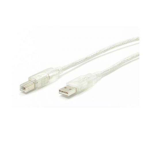 StarTech 6 ft Clear A to B USB 2.0 Cable