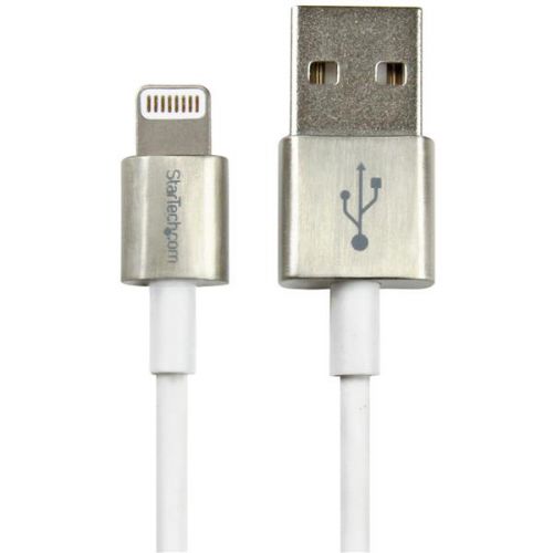StarTech 1m Metal Lightning to USB White Cable