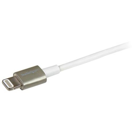StarTech 1m Metal Lightning to USB White Cable  8STUSBLTM1MWH