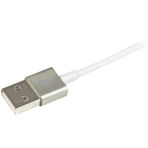 StarTech 1m Metal Lightning to USB White Cable  8STUSBLTM1MWH