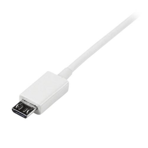 StarTech.com 1m USB A to Micro B White Cable