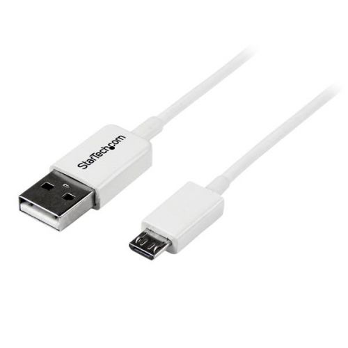 StarTech 0.5m White Micro USB Cable A to Micro B