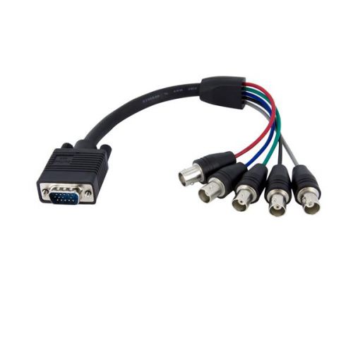 StarTech.com 1ft Coax HD15 VGA TO 5 BNC Monitor Cable