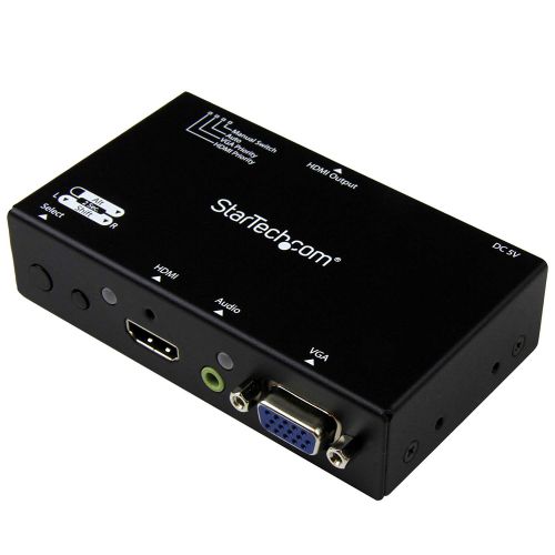 StarTech.com 2x1 HDMI and VGA to HDMI Converter AV Cables 8STVS221VGA2HD