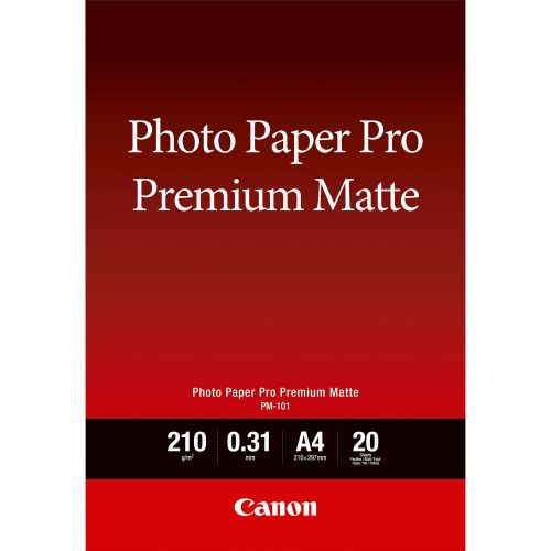 Canon PM-101 Premium A4 Matte Photo Paper 20 sheets - 8657B005