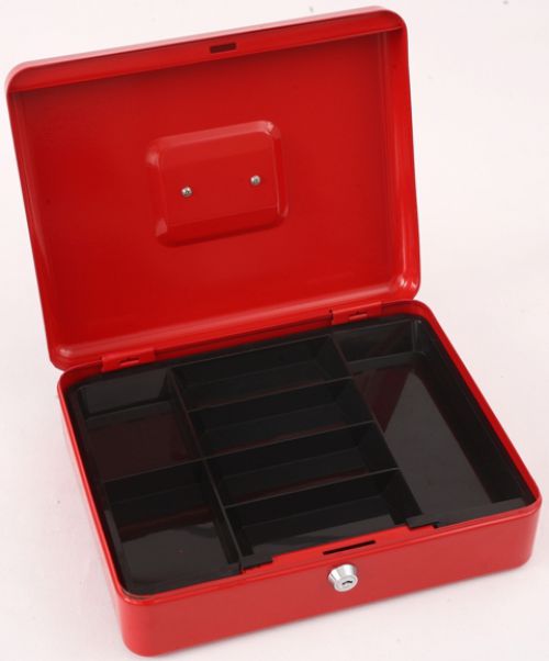 PX0002 | THE PHOENIX CASH BOX CB0103K is a sturdy and conveniently sized cash box for domestic or office use.  