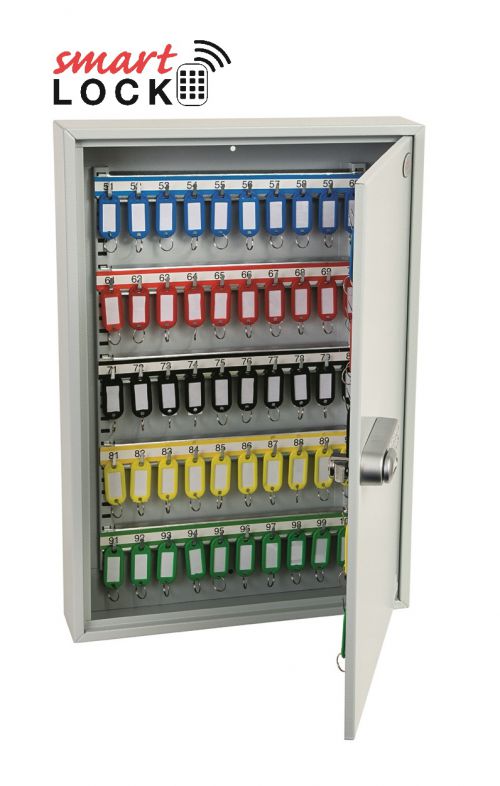 Phoenix Commercial Key Cabinet KC0603N 100 Hook with Net Code Electronic Lock. Key Cabinets PX0056