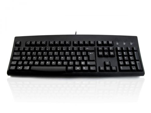 Accuratus 260 USB Professional Euro Keyboard Black with Dedicated EURO KEY