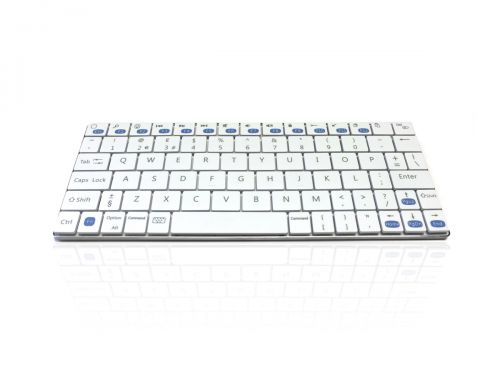 Accuratus Ultra Sleek Mini Wireless White Keyboard