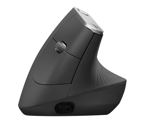 Logitech MX Vertical Advanced Ergonomic Mouse, Right-hand, Optical, RF Wireless + Bluetooth, 4000 DPI, Graphite 910-005448