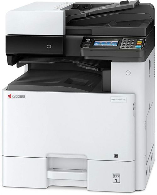 Suitable for a small business or larger workgroup, the Kyocera ECOSYS provides all the functionality you would expect from this quality brand. Able to print, scan, copy and fax, this machine also has the advantages of low running cost and expandability.Precision printingWith the 1200 x 1200 dpi, your printing will look clear and precise and you won't be waiting around for your documents to print. The Kyocera takes just 6.5 seconds to produce the first page and can print 30 pages per minute in mono or colour. With automatic double siding, a 500 sheet input tray and the ability to print up to A3 size, there is nothing your printer can?t handle.Scan and copyDouble sided and colour scanning are just two of the features of this machine which will make your life easier. It has an impressive scanning resolution of 600 x 600 dpi and speed of 50ipm. Added to that, the Kyocera ECOSYS has a range of scan functions and can easily handle different file formats.Low running costsThe only consumables in this machine are the four toner cartridges which are easy to access and replace. Thanks to Kyocera's patented ceramic coating, the photoconductive drum is a lifetime component of the machine giving unprecedented reliability and efficiency. With a low power consumption, you can rest assured that not only will this machine save you money, but it is also good for the environment.Easy to useThe full-colour LCD touch panel with wizard-style navigation makes this multifunctional laser printer delightfully easy to use. Installation couldn?t be simpler and with mobile and cloud printing as well as USB and network connections, you can take advantage of your printer?s useful features from anywhere.