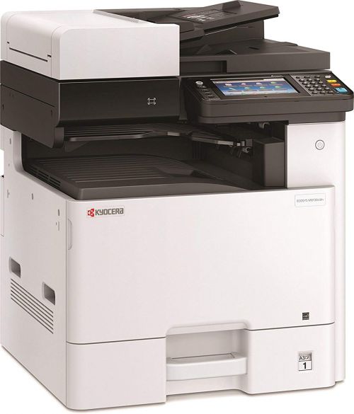 Suitable for a small business or larger workgroup, the Kyocera ECOSYS provides all the functionality you would expect from this quality brand. Able to print, scan, copy and fax, this machine also has the advantages of low running cost and expandability.Precision printingWith the 1200 x 1200 dpi, your printing will look clear and precise and you won't be waiting around for your documents to print. The Kyocera takes just 6.5 seconds to produce the first page and can print 30 pages per minute in mono or colour. With automatic double siding, a 500 sheet input tray and the ability to print up to A3 size, there is nothing your printer can?t handle.Scan and copyDouble sided and colour scanning are just two of the features of this machine which will make your life easier. It has an impressive scanning resolution of 600 x 600 dpi and speed of 50ipm. Added to that, the Kyocera ECOSYS has a range of scan functions and can easily handle different file formats.Low running costsThe only consumables in this machine are the four toner cartridges which are easy to access and replace. Thanks to Kyocera's patented ceramic coating, the photoconductive drum is a lifetime component of the machine giving unprecedented reliability and efficiency. With a low power consumption, you can rest assured that not only will this machine save you money, but it is also good for the environment.Easy to useThe full-colour LCD touch panel with wizard-style navigation makes this multifunctional laser printer delightfully easy to use. Installation couldn?t be simpler and with mobile and cloud printing as well as USB and network connections, you can take advantage of your printer?s useful features from anywhere.