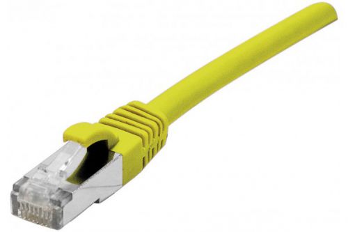 EXC RJ45 cat.6a F UTP LSZH Yellow 0.15M