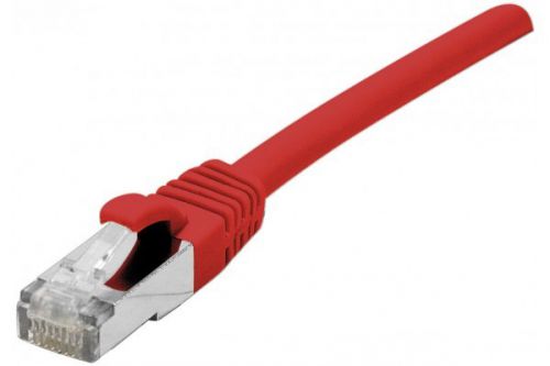 EXC RJ45 cat.6 F UTP LSZH snagless Red 1M