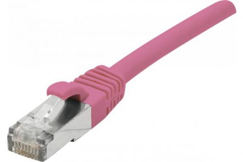 EXC RJ45 cat.6 F UTP LSZH Pink 0.5M