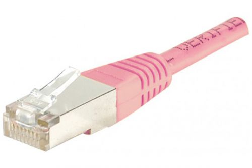 EXC RJ45 cat.5e F UTP Pink 0.15M