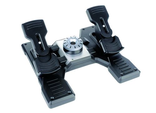 Logitech G Saitek Pro Flight Rudder Pedals Games Consoles & Controllers 8LO945000005