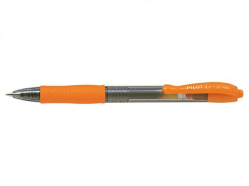 Pilot G207 Gel Retractable Rollerball 0.7mm Orange (Pack 12)