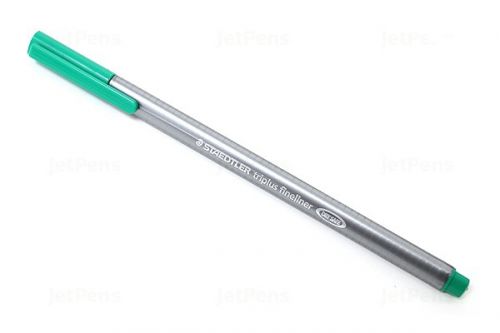 Staedtler Triplus Fineliner Pen 0.8mm Tip 0.3mm Line Green (Pack 10) 334-5 Staedtler
