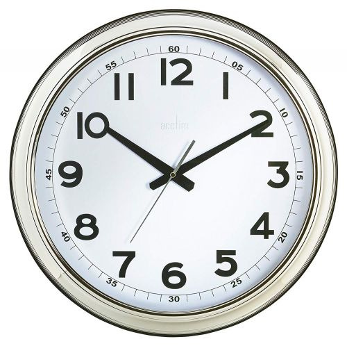 Acctim Superviser Wall Clock 44.5cm Chrome 93/719