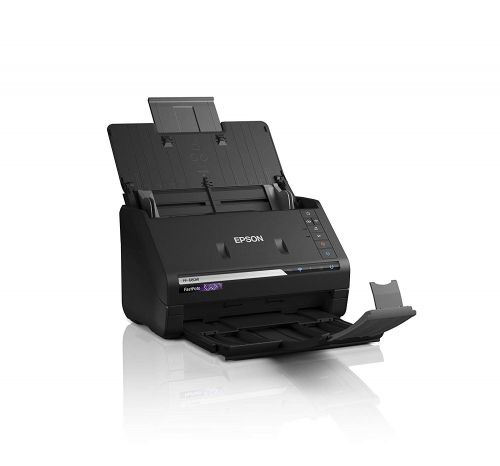 8EPB11B237401BY | Fast and efficientDigitising your collection of printed photos doesn't have to be difficult or time consuming - this auto feeder can scan up to 30 photos in 30 seconds. Scan standard, square, panoramic and instant photos, from 9x13cm up to 21x91cm (panoramic). Plus it’s intelligent knowing when to scan the back of a photo - helping capture special handwritten notes.Processing thousands of photos is quick and easyWhile you can opt to manually edit the photos, there’s a suite of impressive automatic features that you can select to ensure photos are ready to share. This includes cropping, rotating, restoring colours in faded photos and enhancing brightness, contrast and colour. There’s also the option to automatically save both an enhanced and original version of the scan – great if you want an untouched backup.Sharing and storing files is easyChoose a file type that's right for your needs: small and easy to share JPEGs or large TIFFs for maximum image quality. FastFoto software lets you share images via email and automatically upload images to cloud services such as Dropbox and Google Drive.VersatileIt can archive a range of single or double-sided documents at 45ppm3, vertically up to A4, including panoramic images. And thanks to the OCR software, scanned documents are editable in Word or Excel and PDFs are searchable.