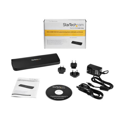 StarTech.com Dual Video Universal USB 3.0 Laptop Dock Docking Stations 8STUSB3SDOCKHDV