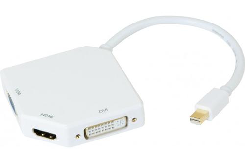 EXC Mini DP 1.1 to DVI HDMI VGA Adapter