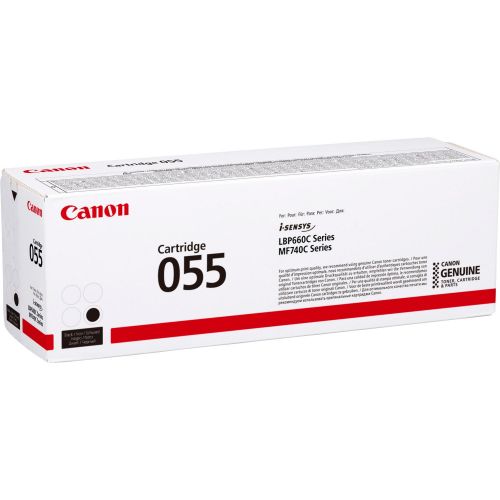 Canon 055BK Black Standard Capacity Toner Cartridge 2.3k pages - 3016C002