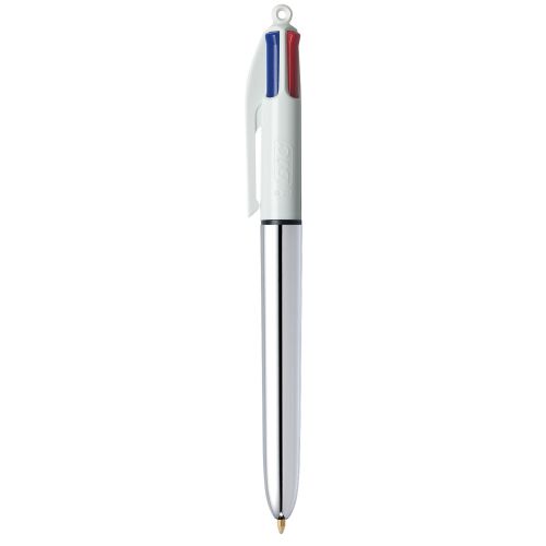 Bic 4 Colours Shine Silver Body PK12 3for2