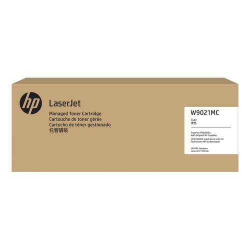 HP Cyan Managed Laserjet Toner Cartridge W9021MC