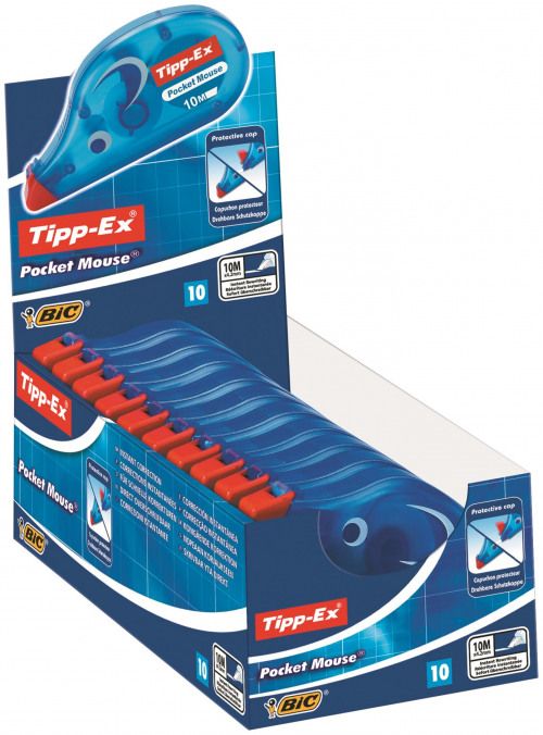 Tipp-Ex Pocket Mouse Correction Tape White PK10 3for2