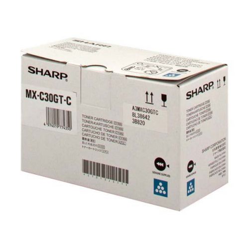 Sharp Cyan Toner Cartridge 6k pages - MXC30GTC