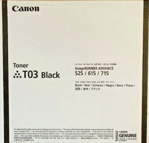 Canon T03 Black Toner 525 615 715