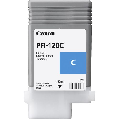 OEM Canon PFI-120C Cyan Ink Cartridge 2886C001