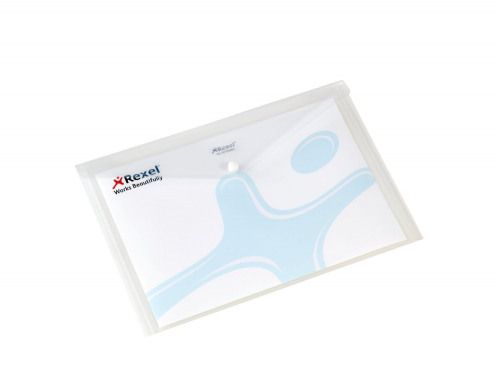 Rexel Polypropylene Carry Wallet A4 White (PK5) BOGOF