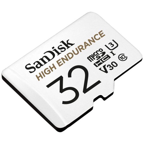 WORRY-FREE RECORDING WHEN YOU NEED ITDesigned to record for up to 20,000 hours, the SanDisk® High Endurance microSD™ card gives you the peace of mind that your dash cam, home monitoring or security system will capture crucial footage when it happens, recording and re-recording worry-free. It’s built tough too-ready to record in extreme heat or freezing cold, and it’s shockproof, waterproof and x-ray proof. It’s also rated Class 10, U3 and V30 so it has the speed you need to record in Full HD or 4K.3 Capacities of up to 256GB let you record and save more video, and read speeds of up to 100MB/s let you transfer that footage fast.