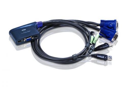 Aten 2 Port USB KVM switch Blue