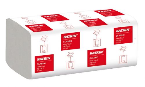 Katrin V-fold Paper Towels Zig Zag 20x200 Sheets 2-Ply (Pack 4000 Towels) - 35298