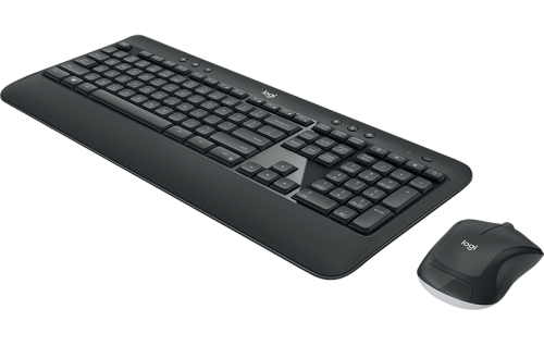 The MK540 Advanced is an instantly familiar wireless keyboard and mouse combo built for precision, comfort, and reliability. The full-size keyboard features a familiar key shape, size, and feeling – and the contoured and ambidextrous mouse has been designed to fit comfortably into either palm.