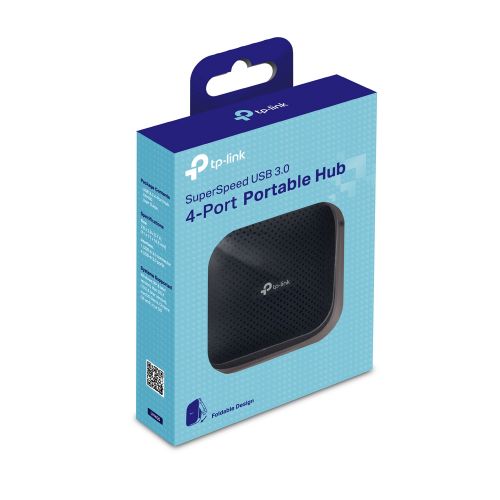 TP Link UH400 4 Port USB 3.0 Hub Black 8TPUH400