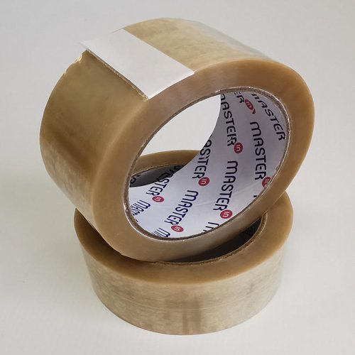 Master In Polyprop Tape Clear Hotmelt 48mmx100M Pack 6