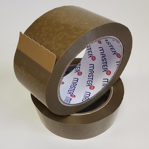 612365 Master In Polyprop Tape Buff Solvent 48mmx100M 36 Per Box