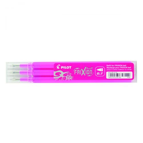 Pilot Refill for FriXion Ball/Clicker Pens 0.7mm Tip Pink (Pack 3) - 75300309