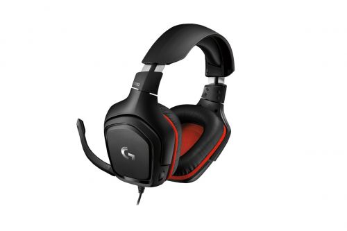 Logitech G332 3.5mm Black Red Gaming Headset Headphones 8LO981000757
