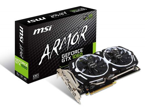 MSI GTX 1060 Armor OC V1 6GB DDR5 PCIE