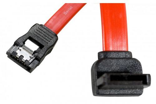EXC Angled Up SATA to SATA Cable Metal Latch
