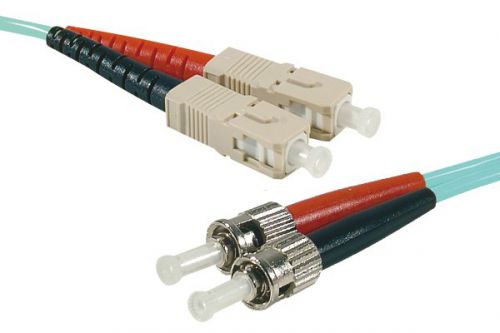 EXC 20m Fibre Duplex OM3 50 125 SCST Aqua