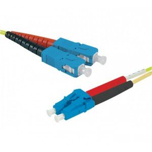 EXC 0.5m OS2 Duplex Fibre LSZH SCLC Cable