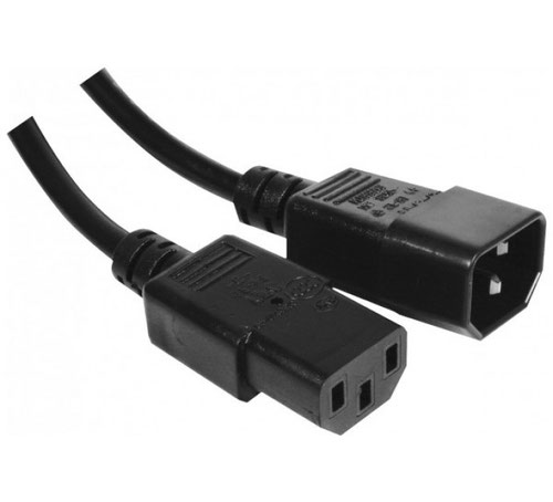 EXC 0.6m IEC C13 to C14 Male to Female Cable