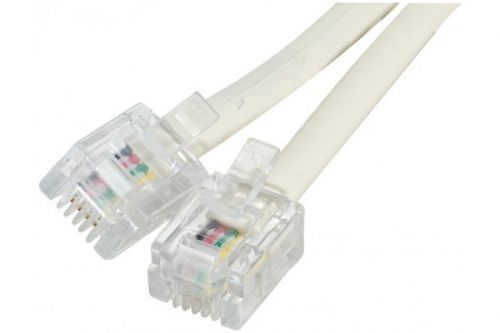 EXC 15m Telephone Cable RJ12 6 Conductors